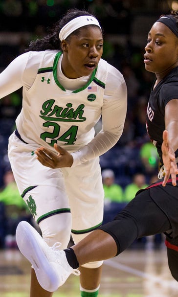 Ogunbowale, No. 1 Irish open with 103-58 rout of Harvard